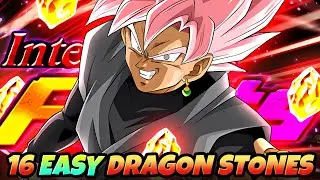 GET 16 FREE EASY STONES!! Intensifying Fights Stage 10 No New Units | Dragon Ball Z Dokkan Battle