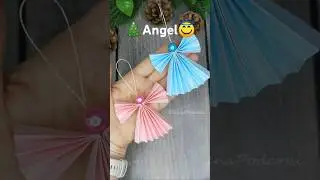 Christmas angel made of paper🎄😇❤️🎁 Рождественский ангел из бумаги