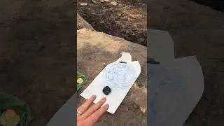 Making Rubbings of Ghana's Ancient Rock Carvings #ghana #preshistoric