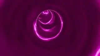 Futuristic Space Loop Colored Tunnel Time Loop in HD