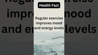 Health Fact: Regular exercise improves mood and energy levels #healthylifestyle