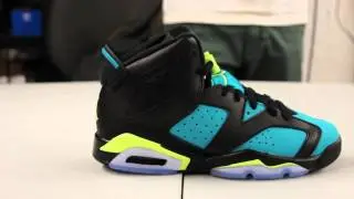 Женские кроссовки GS Air Jordan Retro 6 &mdash; Turbo Green &mdash; видео распаковки на Exclucity