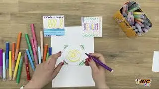 BIC Kids Tutorial - Graphic design with Visaquarelle brush markers