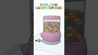 [1DAY_1CAD] CANDY DISPENSER #shorts #tinkercad #project