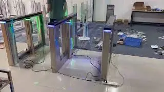 Automatic Swing Barrier in Bangladesh by Microtechbd system #barriergate #rfid #facedetection