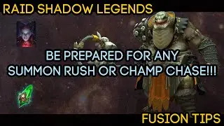 HOW TO BE PREPARED FOR ANY SUMMON RUSH or CHAMP CHASE - FUSION TIPS | RAID Shadow Legends