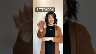 GOOD AFTERNOON | ASL Glossary | The ASL Shop