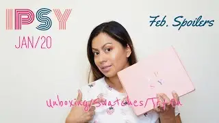 IPSY January 2020 unboxing/IPSY February 2020 Spoilers/IPSY Try-on Full look/HudaBeauty Ruby Palette
