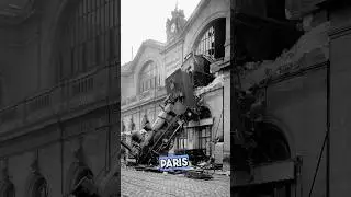 Le terrible accident de train de la Gare Montparnasse &agrave; Paris en 1895! 😨