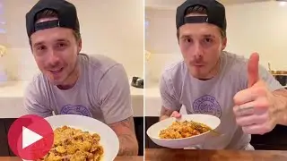 Brooklyn Beckham returns to the kitchen with his first cooking video since scathing statement