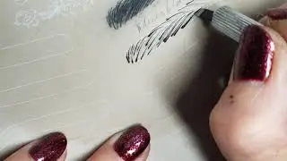 Microblading and shading training in London. Practicing