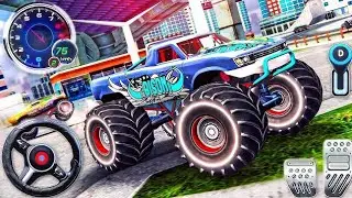 Monster Truck Stunts Driver Simulator 3D - Car Extreme Impossible City Driver - Android GamePlay #7