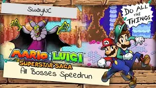 Beating Every Superstar Saga Boss In The Wrong Order - Do All The Things - GDQ Hotfix Speedruns
