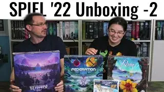 SPIEL' 22 Unboxing -Teil 2: Revive, Federation, 12 Rivers & 1998 ISS