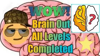 Brain Out All Levels Completed 🎉🎉👍| Brain Out Levels 1-223 Completed😎😎#shorts
