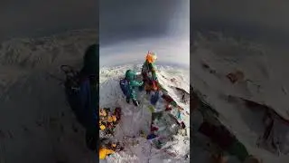 Top of the world Mt. Everest summit #shorts