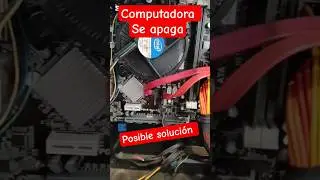 PC se apaga o reinicia. Posible soluci&oacute;n #motherboard #pc #tutorial  #electronic