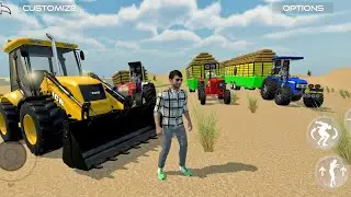 Mahindra 256 Swaraj 125  Sonalika 60 Tractor  Trolley Loading Bori Jcb | Jcb Video 