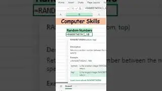 🔢 How to Generate Random Numbers in Excel Using RANDBETWEEN!