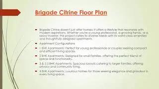 Brigade Citrine at Budigere Cross: The Ideal Location for Lifestyle, Career, and Family