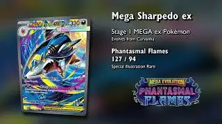 PFL 127 Mega Sharpedo ex Pok&eacute;mon   Phantasmal Flames   nagimiso   Cozy Cardboard Chronicle
