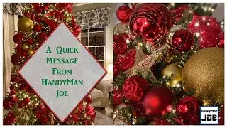 A Quick Message From HandyMan Joe | Everyone Hits a Snag, Stay Motivated!