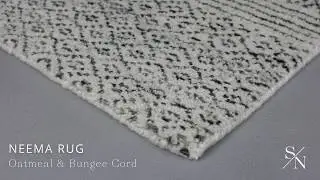 Neema Hand-Knotted Geometric Ivory/ Dark Gray Area Rug | Scout & Nimble