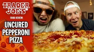 Trader Joe's LARGE Uncured Pepperoni Pizza Food Review