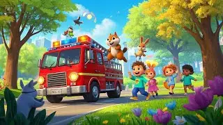 Voroom Voroom! The Firetruck Zoom Zoom | Popular Nursery Rhyme | Educational Kids Songs
