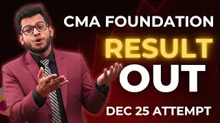 CMA Foundation Result Dec 2025 OUT | How Check Result| ICMAI Foundation Dec 25 Result