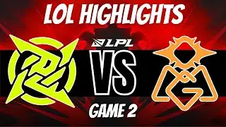 NIP vs OMG - Highlights - GAME 2 | LPL Summer 2023