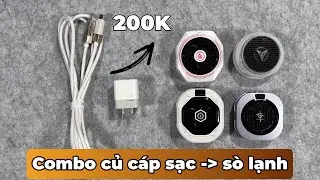 Combo củ c&aacute;p sạc 