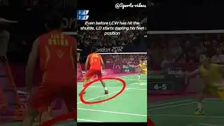 Sudden foot-work change #badminton