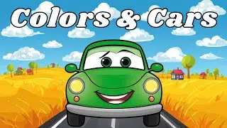 Green Car Song | Learn Colors with Vehicles | Toddler Educational Video