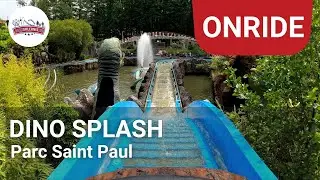 Le Dino Splash - Onride POV - Parc Saint Paul | Log Flume
