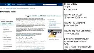 Self Employment File Quarterly Taxes ONLINE FREE