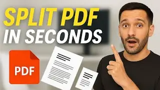 how to split pdf pages into separate files |  No Software Needed | FREE (Fast & Easy)