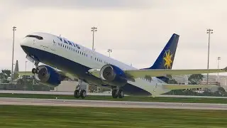 Smooth Plane Landing Boeing 737 Landing At orlando Airport