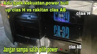 Uji kualitas suara power subwoofer ,,power class H dan power class AB