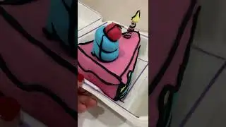 Сделала трендовый тортик как из комикса. Comic cake. Казанский кондитер