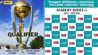 LOONGS CRICKET ACADEMY Vs VELLORE CRICKET ACADEMY | QUALIFIER 2 | VELLORE CRICKET GROUND
