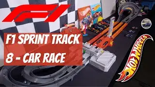 [4K] F1 Sprint Track Hot Wheels Race