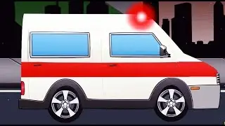 Gerti Toys Ambulance Car and Police Cars + Monster Trucks Cartoon