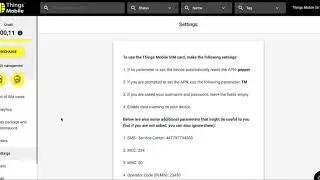 Things Mobile: How to set up the APN for an IoT and M2M SIM card