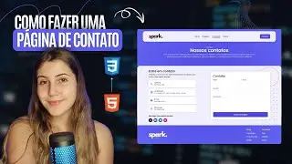 Como fazer uma página de CONTATOS com HTML e CSS (Contact Us Page)