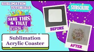 Sublimation Acrylic Coaster