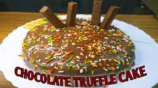 Chocolate Truffle Cake,Easy Chocolate Cake Recipe, Eggless and without oven,eggless chocolate sponge