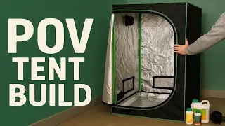 The 8 MINUTE grow tent build (grow your own)