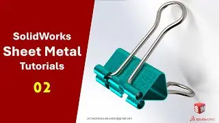SolidWorks Tutorials: Sheet Metal Modeling of a Paper Clip #sheetmetal #solidworks #mechanical
