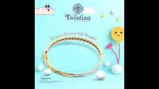 #TwishaaJewellery #goldbracelets #jewelryforkids #kidsjewelry #delicatedesigns